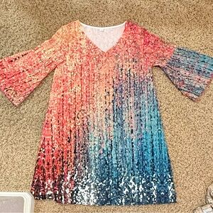 Multicolor Sequin Dress
